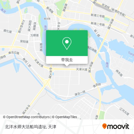 北洋水师大沽船坞遗址地图