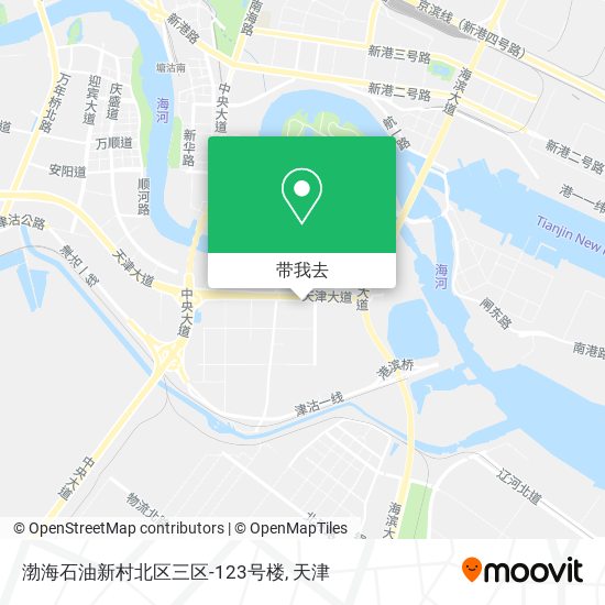 渤海石油新村北区三区-123号楼地图