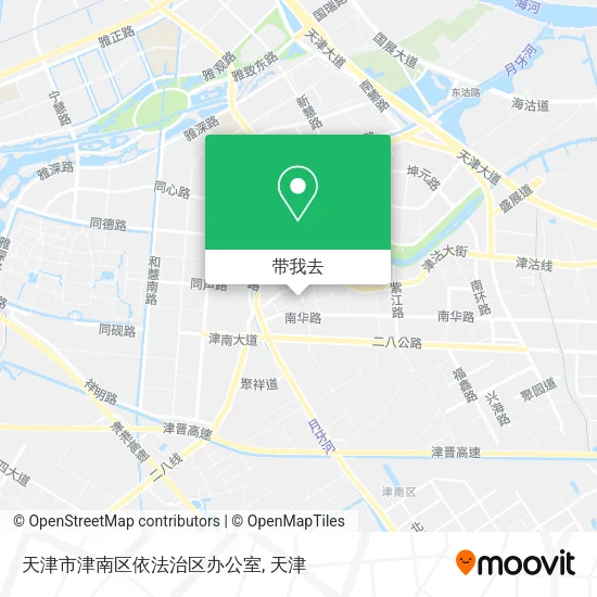 天津市津南区依法治区办公室地图
