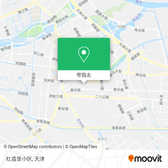 红霞里小区地图