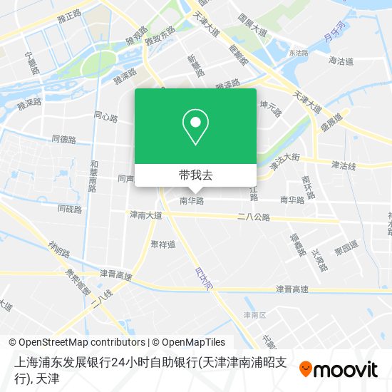 上海浦东发展银行24小时自助银行(天津津南浦昭支行)地图