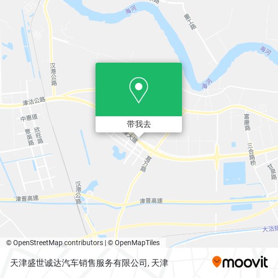 天津盛世诚达汽车销售服务有限公司地图