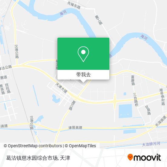 葛沽镇慈水园综合市场地图