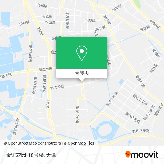 金谊花园-18号楼地图