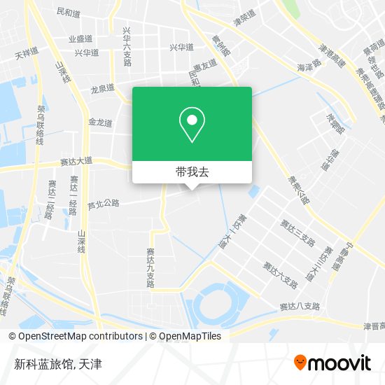 新科蓝旅馆地图