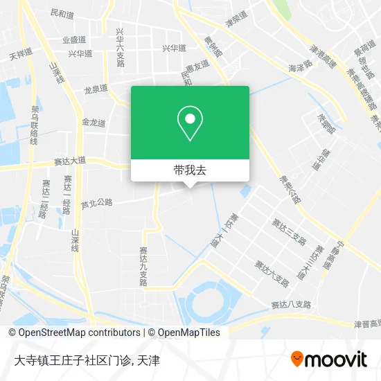 大寺镇王庄子社区门诊地图