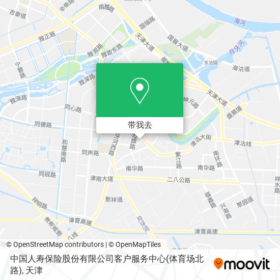 中国人寿保险股份有限公司客户服务中心(体育场北路)地图