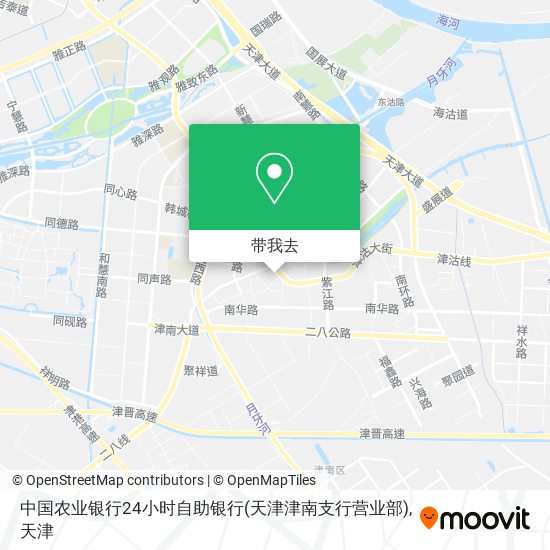 中国农业银行24小时自助银行(天津津南支行营业部)地图