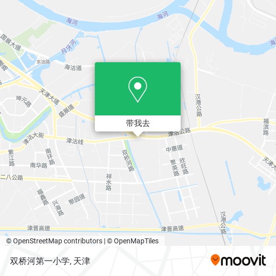 双桥河第一小学地图