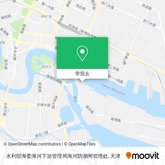 水利部海委海河下游管理局海河防潮闸管理处地图