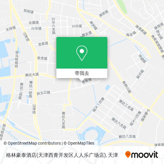 格林豪泰酒店(天津西青开发区人人乐广场店)地图