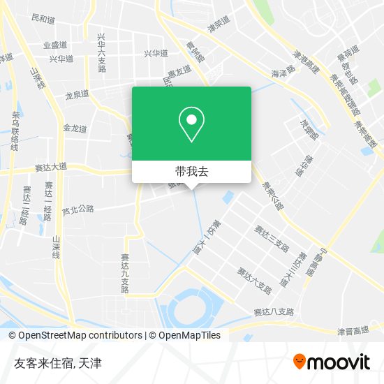 友客来住宿地图