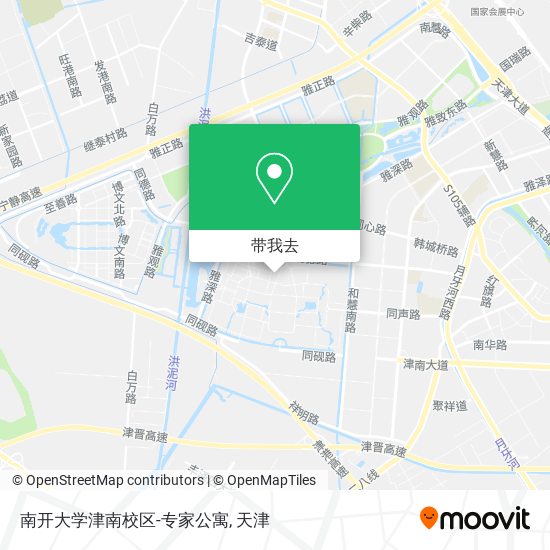 南开大学津南校区-专家公寓地图