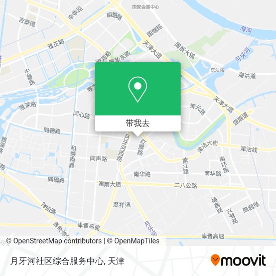 月牙河社区综合服务中心地图