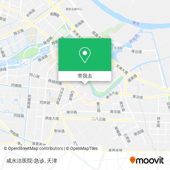 咸水沽医院-急诊地图