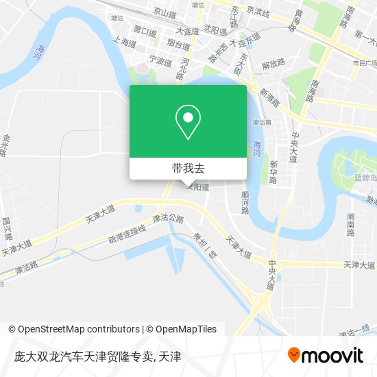 庞大双龙汽车天津贸隆专卖地图