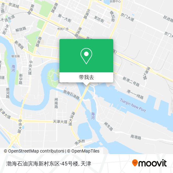 渤海石油滨海新村东区-45号楼地图