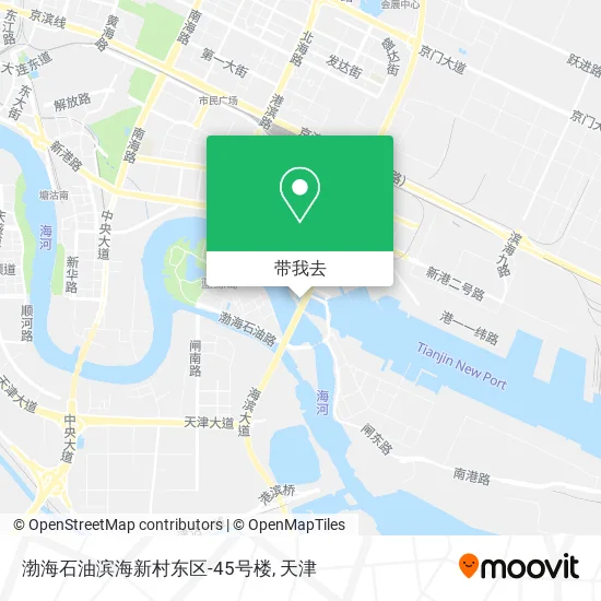 渤海石油滨海新村东区-45号楼地图