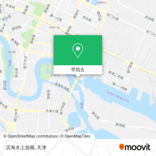 滨海水上游廊地图