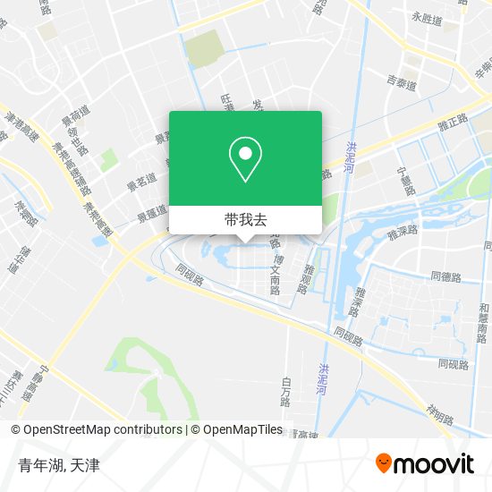 青年湖地图