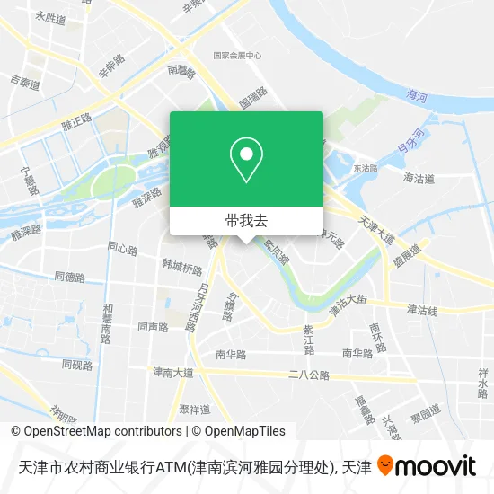 天津市农村商业银行ATM(津南滨河雅园分理处)地图