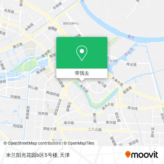 米兰阳光花园b区5号楼地图
