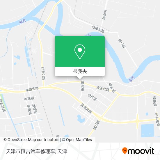 天津市恒吉汽车修理车地图
