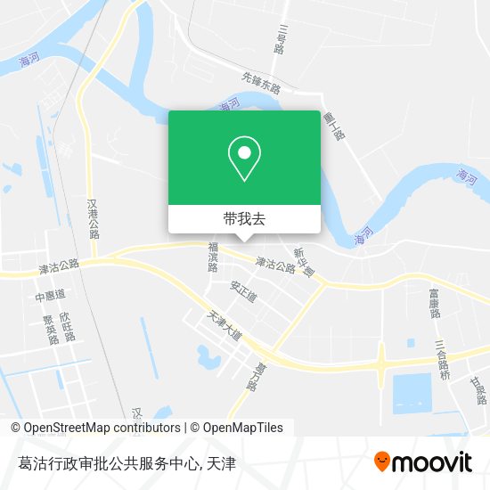 葛沽行政审批公共服务中心地图