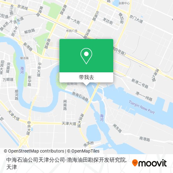 中海石油公司天津分公司-渤海油田勘探开发研究院地图