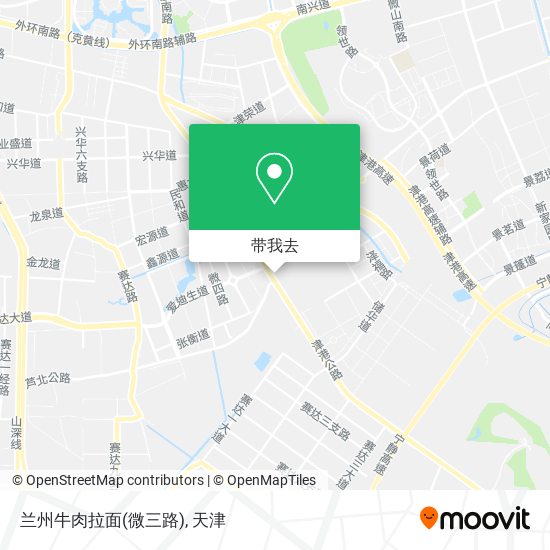 兰州牛肉拉面(微三路)地图