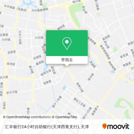汇丰银行24小时自助银行(天津西青支行)地图
