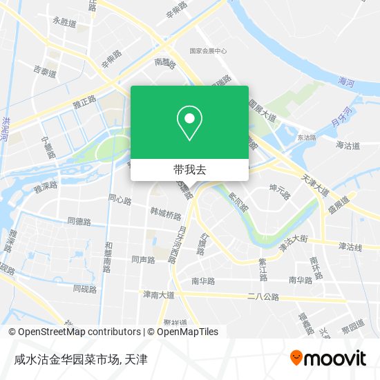 咸水沽金华园菜市场地图