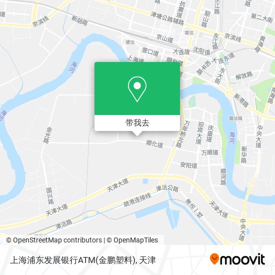 上海浦东发展银行ATM(金鹏塑料)地图