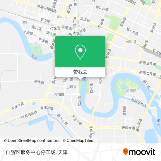 自贸区服务中心停车场地图