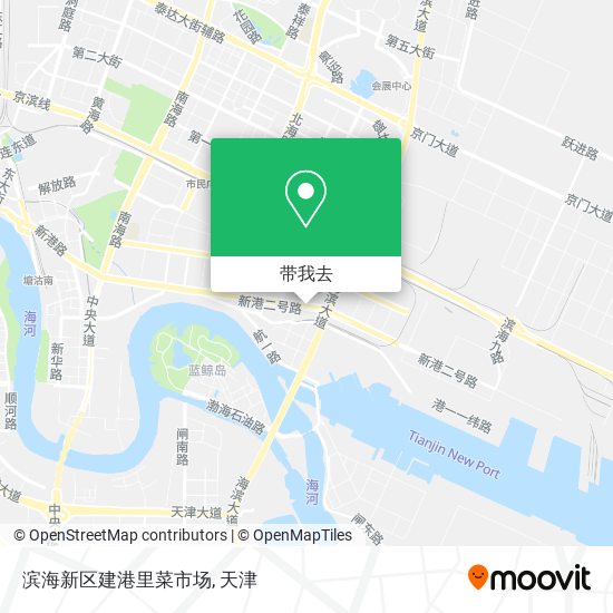 滨海新区建港里菜市场地图