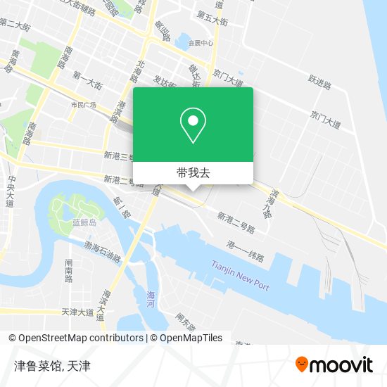 津鲁菜馆地图
