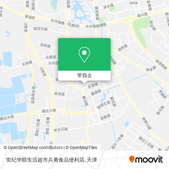 世纪华联生活超市兵勇食品便利店地图