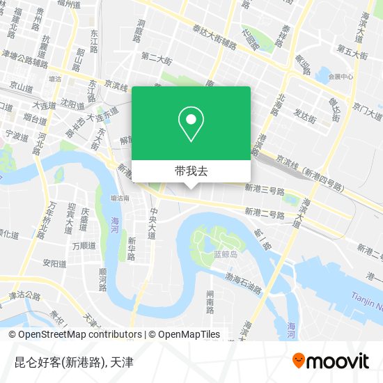 昆仑好客(新港路)地图