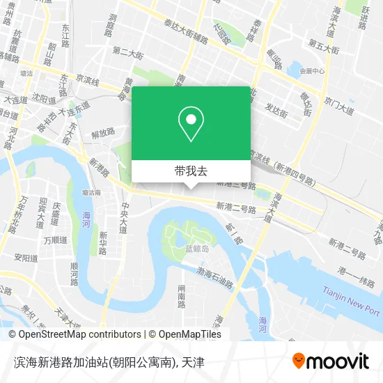滨海新港路加油站(朝阳公寓南)地图