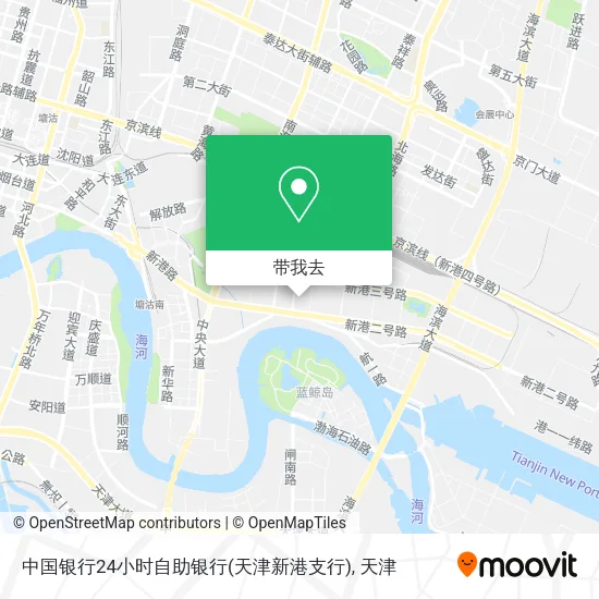 中国银行24小时自助银行(天津新港支行)地图