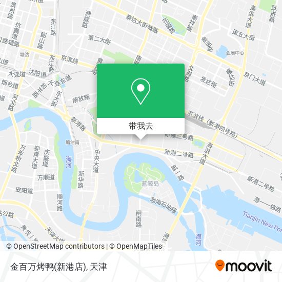 金百万烤鸭(新港店)地图