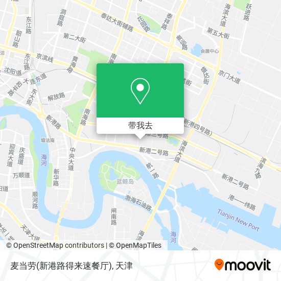 麦当劳(新港路得来速餐厅)地图