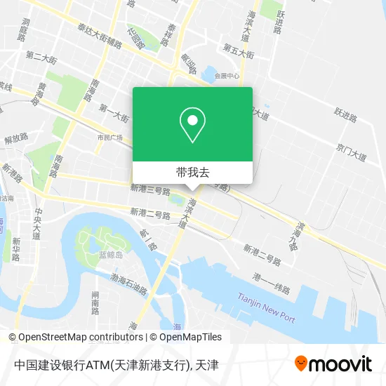 中国建设银行ATM(天津新港支行)地图
