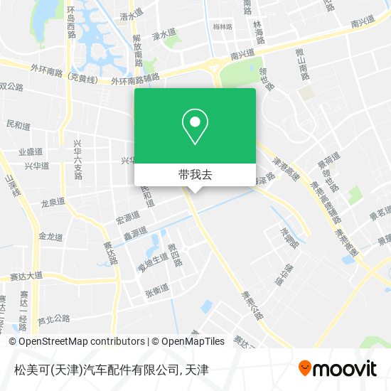 松美可(天津)汽车配件有限公司地图