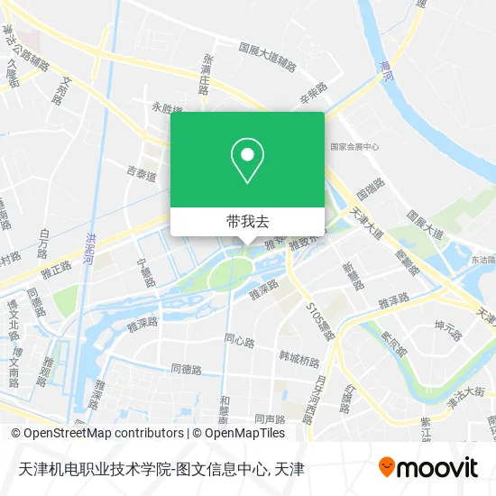 天津机电职业技术学院-图文信息中心地图