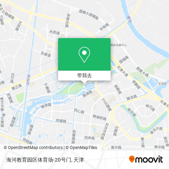 海河教育园区体育场-20号门地图