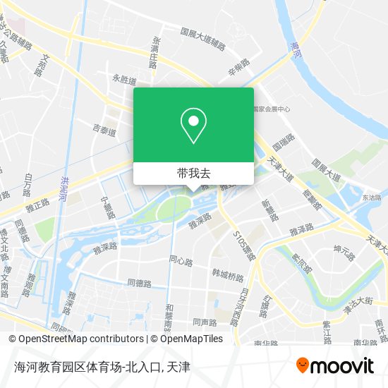 海河教育园区体育场-北入口地图
