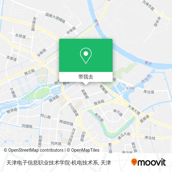 天津电子信息职业技术学院-机电技术系地图