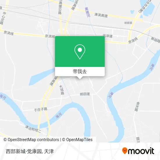 西部新城-觉康园地图