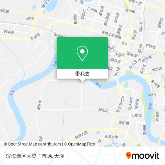 滨海新区大梁子市场地图
